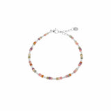 Label Kiki Armband zilver, Pastello Rainbow