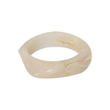 Label Kiki Gemarmerde witte Bangle, White Rock