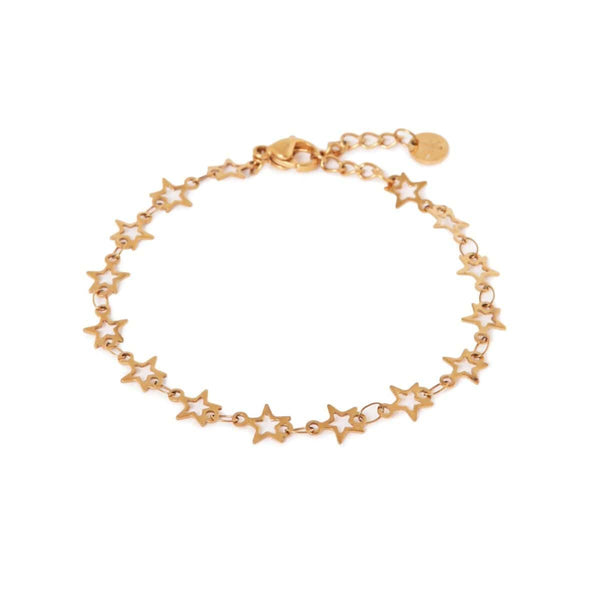 Label Kiki Gouden armband met sterretjes, Starborn