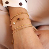 Label Kiki Gouden Armbandje, Baby Smooth Snake