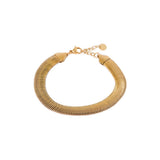 Label Kiki Gouden Armbandje, Flat Snake