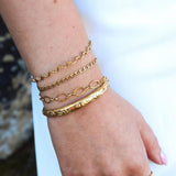 Label Kiki Gouden Armbandje, Oval line