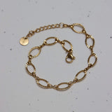 Label Kiki Gouden Armbandje, Oval line