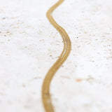 Label Kiki Gouden Ketting met golven, Sea of Gold