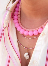 Label Kiki Gouden Ketting met perzikroze kralen, Peachy Beads