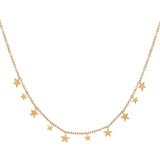 Label Kiki Gouden Ketting met sterretjes, Starborn