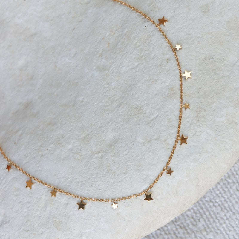 Label Kiki Gouden Ketting met sterretjes, Starborn