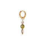 Label Kiki Gouden Oorring met hanger, Canyon Kiss - Per stuk