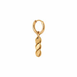 Label Kiki Gouden Oorring met hanger, Spirit - Per stuk