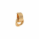 Label Kiki Gouden Schakel Oorring, Round and Round - Per stuk