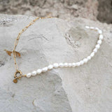 Label Kiki Ketting goud, Hold on Pearl