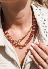 Label Kiki Ketting met mosgroene kralen, Saloon