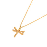 Label Kiki Middellange ketting goud, Dragonfly