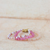 Label Kiki Natural beads bracelet gold