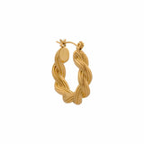 Label Kiki Oorring goud, Big braid - Per stuk