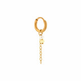 Label Kiki Oorring goud, Chain Yellow - Per stuk