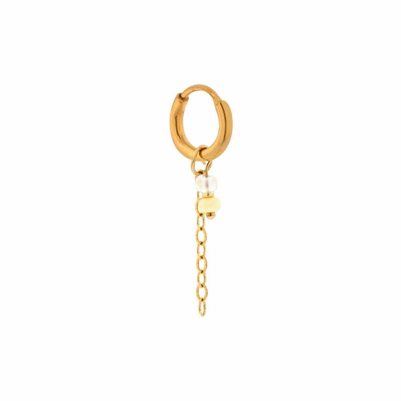 Label Kiki Oorring goud, Chain Yellow - Per stuk