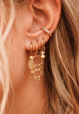 Label Kiki Oorring goud, Chain Yellow - Per stuk