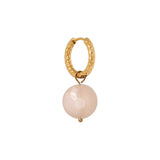 Label Kiki Oorring goud, Coral Glow - Per stuk