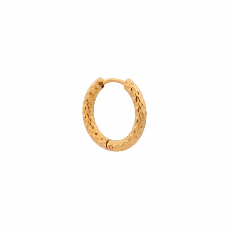 Label Kiki Oorring goud, Hilly Medium - Per stuk