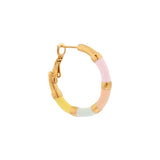 Label Kiki Oorring goud, Hoola Pastel - Per stuk