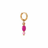Label Kiki Oorring goud, Ibiza Pink - Per stuk