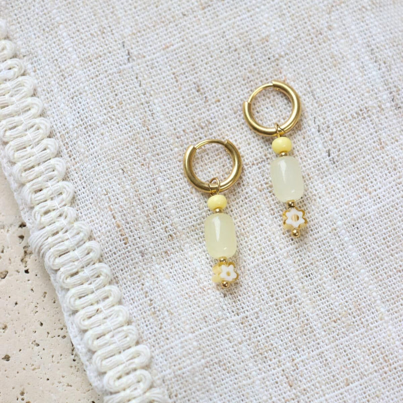 Label Kiki Oorring goud, Limoncello - Per stuk