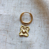 Label Kiki Oorring goud, Limone - Per stuk
