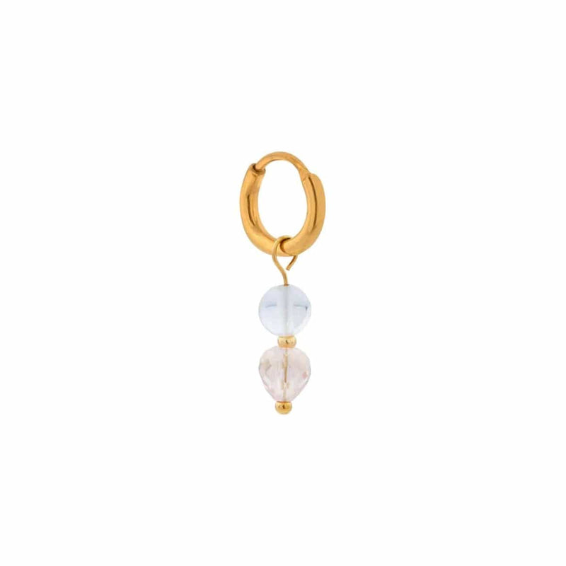 Label Kiki Oorring goud, Ocean Glow - Per stuk