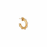 Label Kiki Oorring goud, Round of Pearls - Per stuk