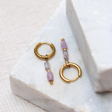 Label Kiki Oorring goud, Terra Lilac - Per stuk