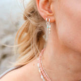 Label Kiki Oorring zilver, Triple Pearl - Per stuk