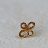 Label Kiki Oorsteker goud, Lotus - Per stuk