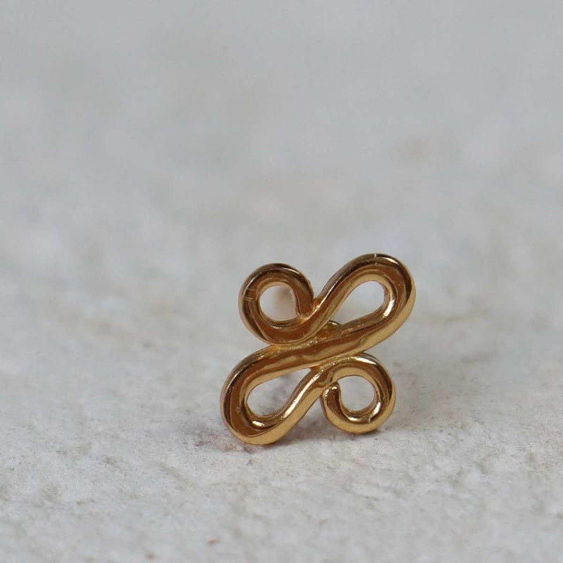 Label Kiki Oorsteker goud, Lotus - Per stuk