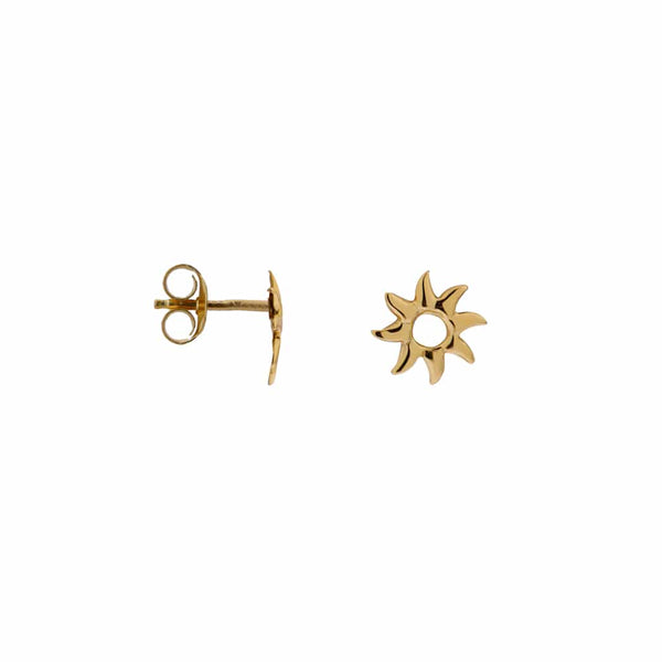 Label Kiki Oorsteker goud, Wavy sun - Per stuk