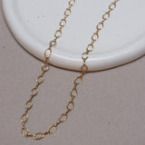 Label Kiki Oval line necklace gold