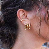 Label Kiki Pink loop hoop gold