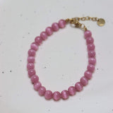 Label Kiki Pink snake bracelet gold