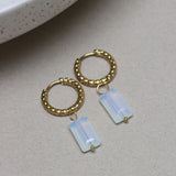 Label Kiki Shiny white hoop gold