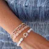 Label Kiki Soft rainbow bracelet silver
