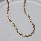 Label Kiki Waves necklace gold