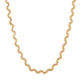 Label Kiki Waves necklace gold