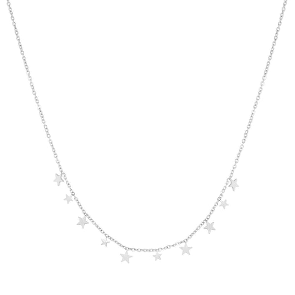 Label Kiki Zilveren Ketting met sterretjes, Starborn