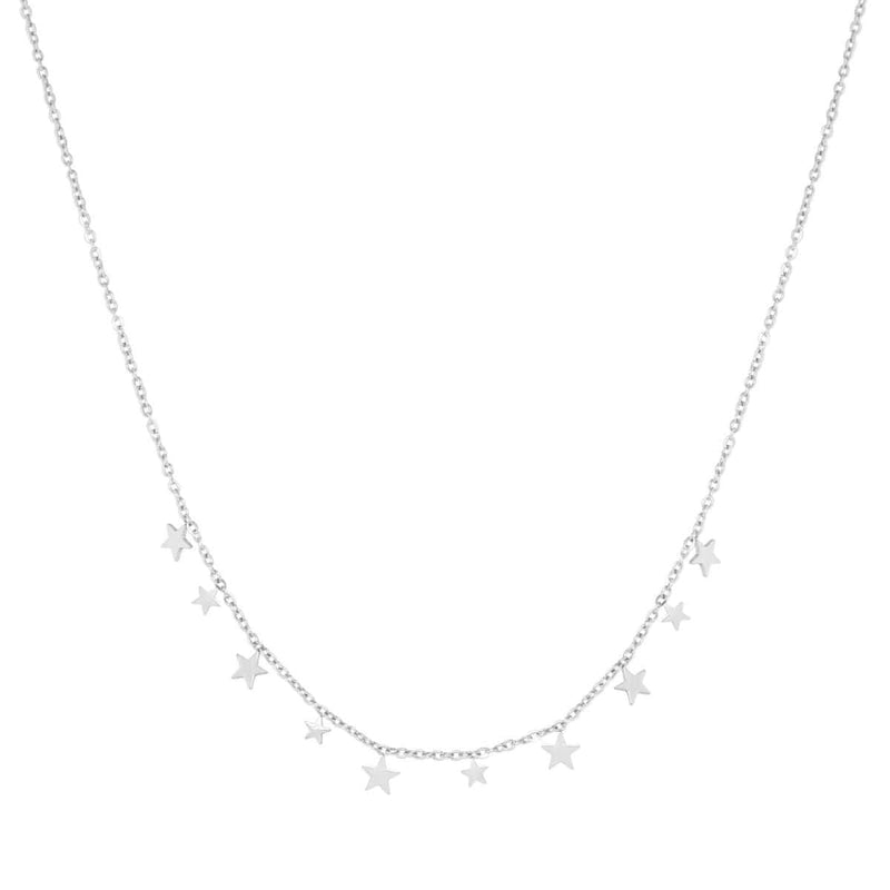 Label Kiki Zilveren Ketting met sterretjes, Starborn