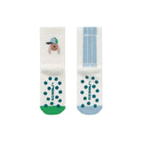 Lässig Anti-slip Socks GOTS 2 pcs Dog