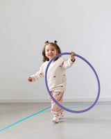Lässig TINY TEAM Beige Fleece Kinder Sweater met Hartjes
