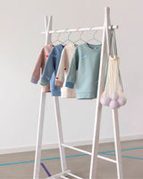 Lässig TINY TEAM Beige Fleece Kinder Sweater met Hartjes