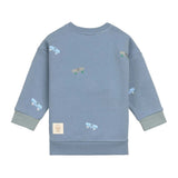 Lässig TINY TEAM Blauwe Fleece Kinder Sweater met Skateboards