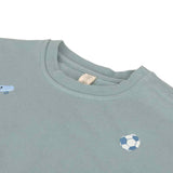 Lässig TINY TEAM Groene Fleece Kinder Sweater met Skateboards