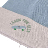 Lässig TINY TEAM Merino Kindermuts, Blauw met beige